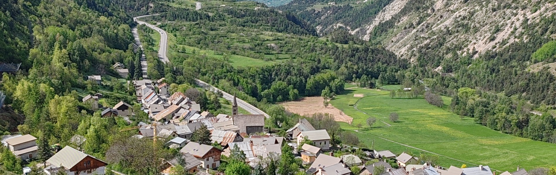 Vue trail qui donne envie à Briançon