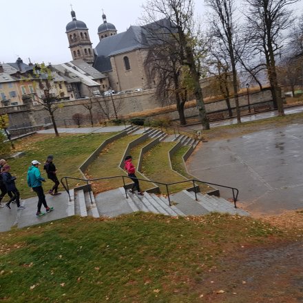 Trail dans la ville de Briançon