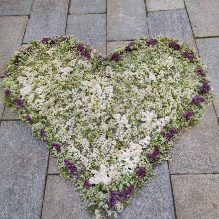 Coeur sur chemin de trail