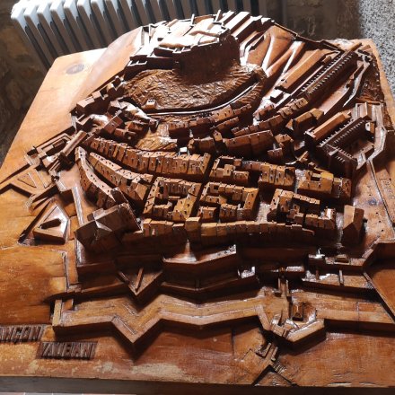 Cité Vauban de Briançon, site de trail, en maquette