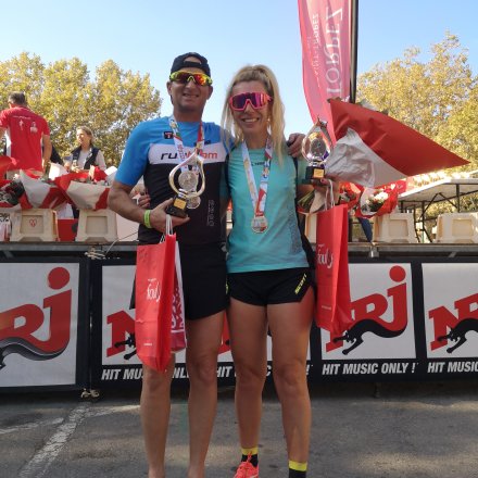 Coureur et traileuse remise des prix