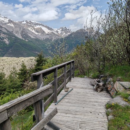 Pause trail en terrasse à Briançon