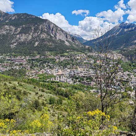 Paysage de trail Briançon Hélène