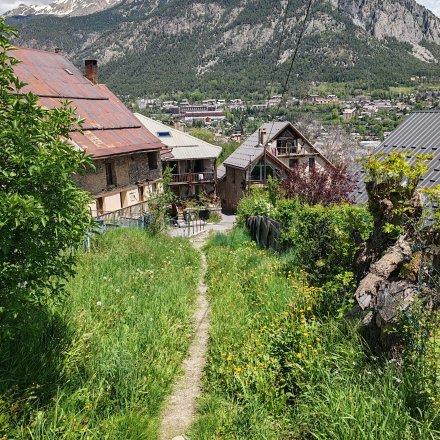 Paysage stage de trail Briançon Hélène