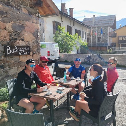 Café traileurs stage de trail Briançon Hélène
