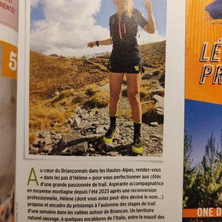 Zoom photo Nature Trail magazine stage trail Briançon